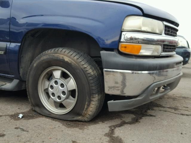 1GNEC16T71J184764 - 2001 CHEVROLET SUBURBAN C BLUE photo 9