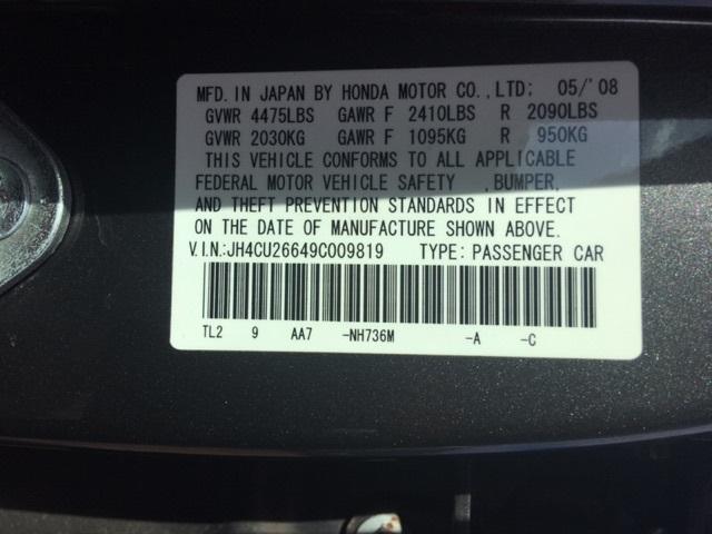 JH4CU26649C009819 - 2009 ACURA TSX BLACK photo 10