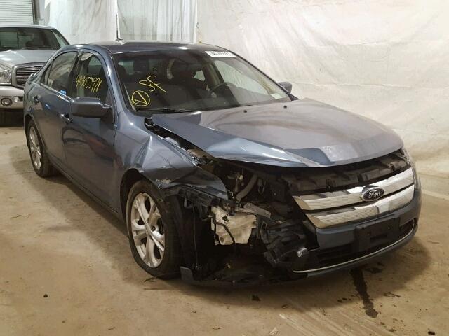 3FAHP0HA8CR399410 - 2012 FORD FUSION SE BLUE photo 1