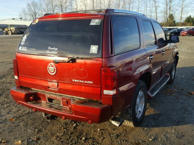 1GYEK63N62R101983 - 2002 CADILLAC ESCALADE L MAROON photo 4