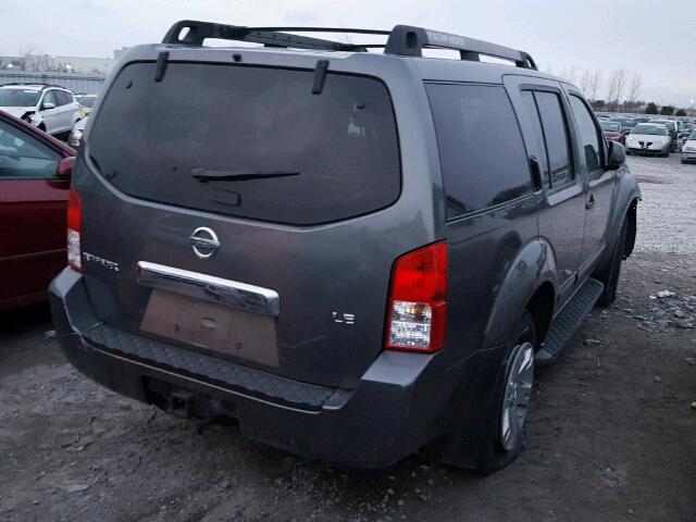 5N1AR18W67C625225 - 2007 NISSAN PATHFINDER GRAY photo 4