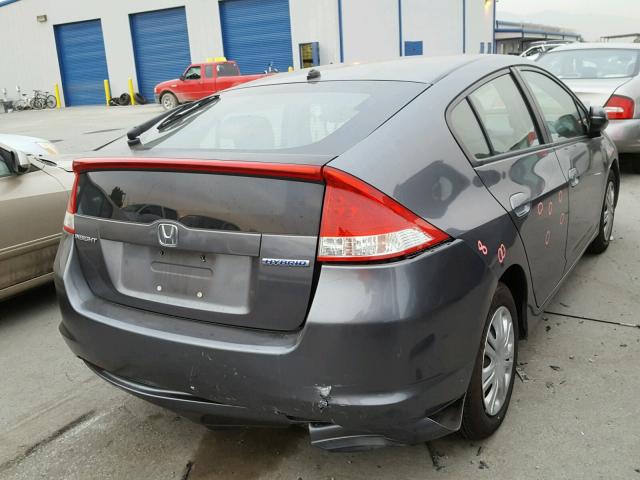 JHMZE2H55BS004443 - 2011 HONDA INSIGHT LX GRAY photo 4