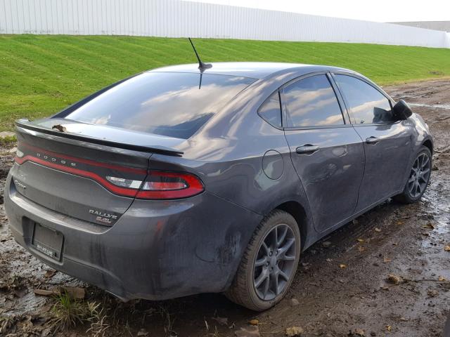 1C3CDFBB9ED909815 - 2014 DODGE DART SXT GRAY photo 4