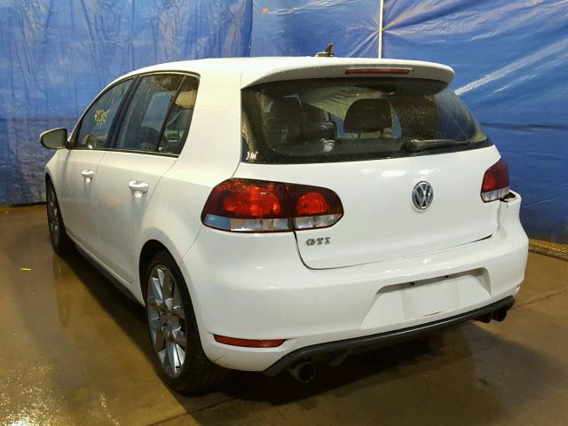 WVWHD7AJ5EW001284 - 2014 VOLKSWAGEN GTI WHITE photo 3