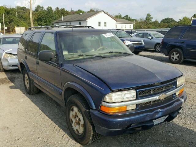 1GNDT13W1Y2365390 - 2000 CHEVROLET S10 BLAZER BLUE photo 1