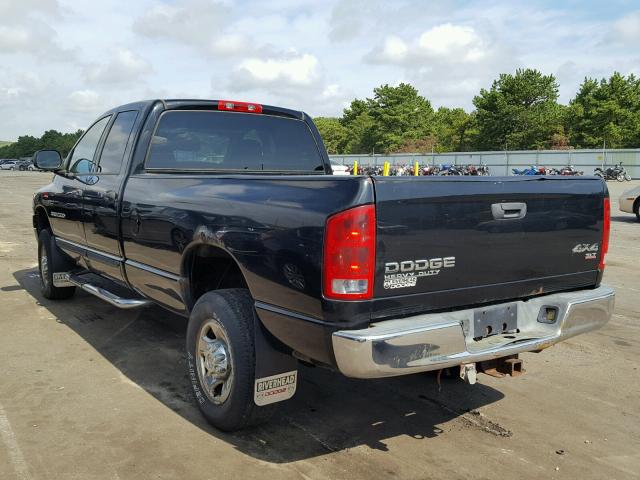 3D7KU28CX4G261537 - 2004 DODGE RAM 2500 S 黑色 照片 3