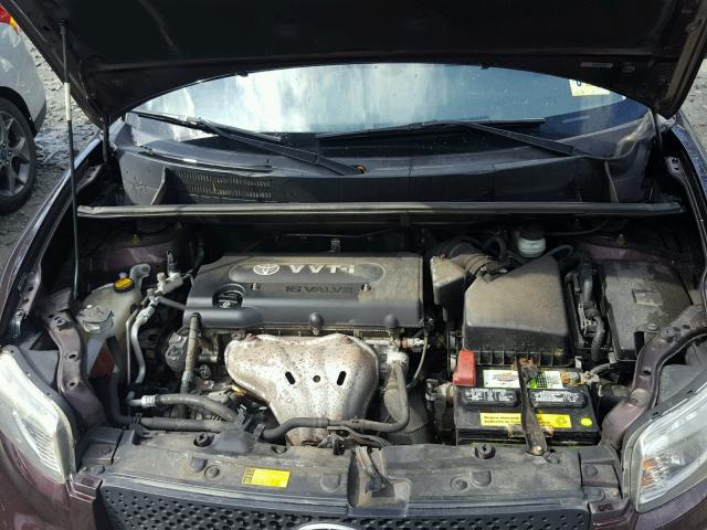 JTLKE50E991065623 - 2009 TOYOTA SCION XB ბურგუნდია ფოტო 7