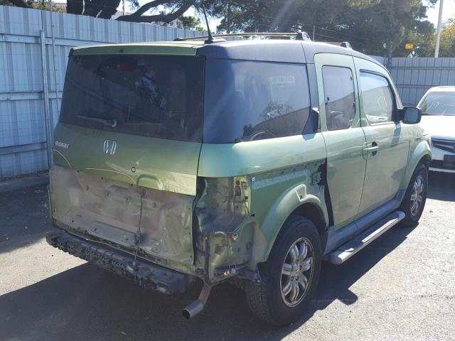 5J6YH18778L000777 - 2008 HONDA ELEMENT EX GREEN photo 4