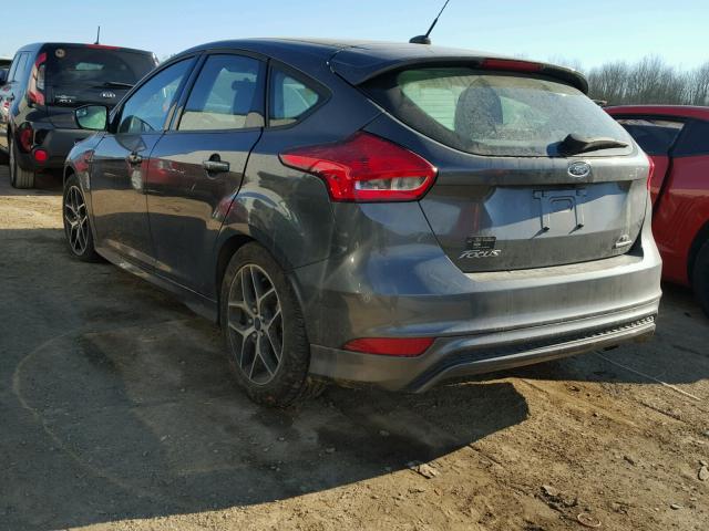 1FADP3K24FL361015 - 2015 FORD FOCUS SE GRAY photo 3