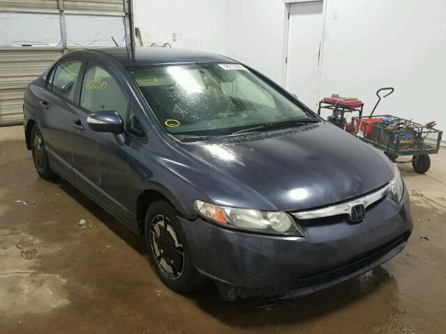 JHMFA36216S012333 - 2006 HONDA CIVIC HYBR BLUE photo 1