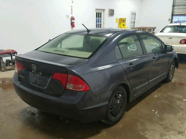 JHMFA36216S012333 - 2006 HONDA CIVIC HYBR BLUE photo 4