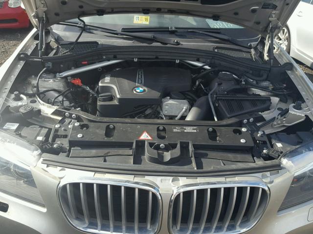 5UXWX9C58E0D26669 - 2014 BMW X3 XDRIVE2 SILVER photo 7