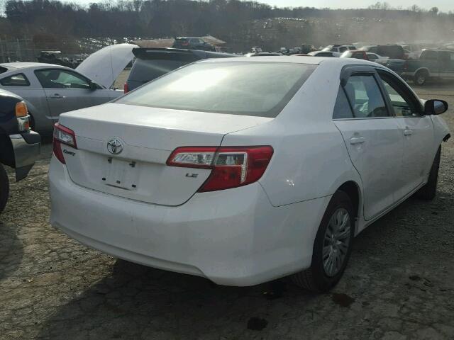 4T1BF1FK9CU549405 - 2012 TOYOTA CAMRY BASE WHITE photo 4