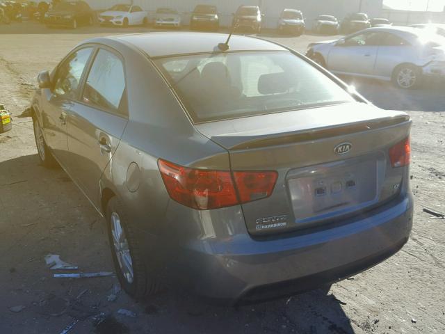 KNAFU4A2XC5482616 - 2012 KIA FORTE EX GRAY photo 3