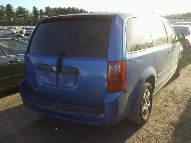 2D8HN44HX8R755042 - 2008 DODGE GRAND CARA BLUE photo 4