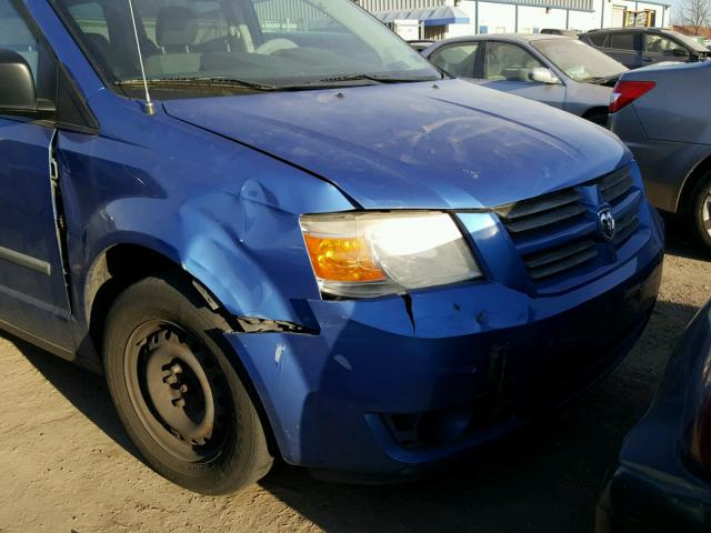 2D8HN44HX8R755042 - 2008 DODGE GRAND CARA BLUE photo 9