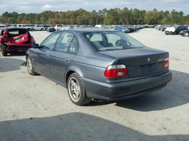 WBADN53451GC97659 - 2001 BMW 540 I CHARCOAL photo 3