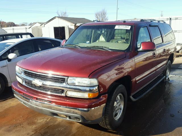 1GNEC16ZX3J278760 - 2003 CHEVROLET SUBURBAN C BURGUNDY photo 2