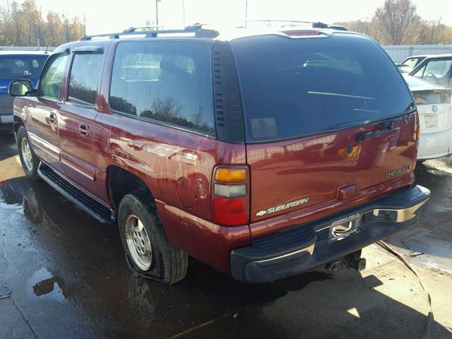 1GNEC16ZX3J278760 - 2003 CHEVROLET SUBURBAN C BURGUNDY photo 3