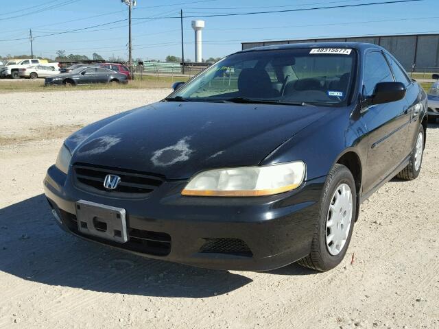 1HGCG31471A023705 - 2001 HONDA ACCORD LX BLACK photo 2