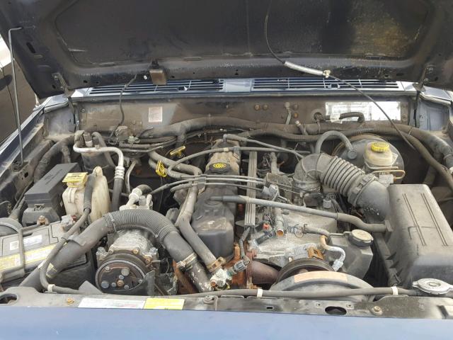 1J4FF58S2YL143984 - 2000 JEEP CHEROKEE C BLUE photo 7