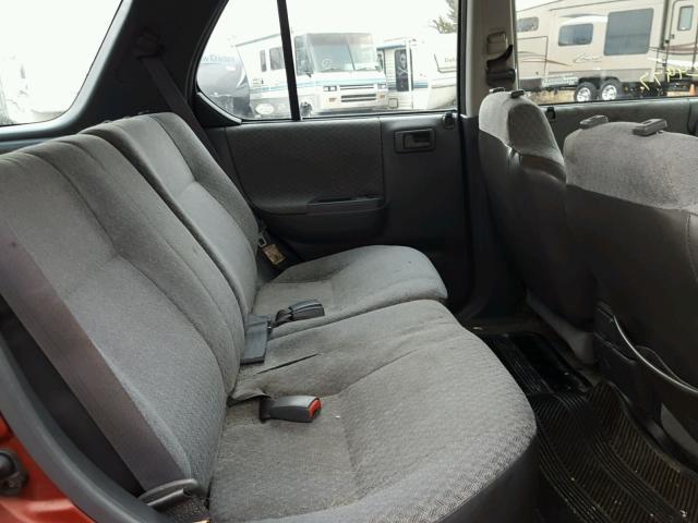 4S6CM58W4X4418235 - 1999 HONDA PASSPORT E RED photo 6