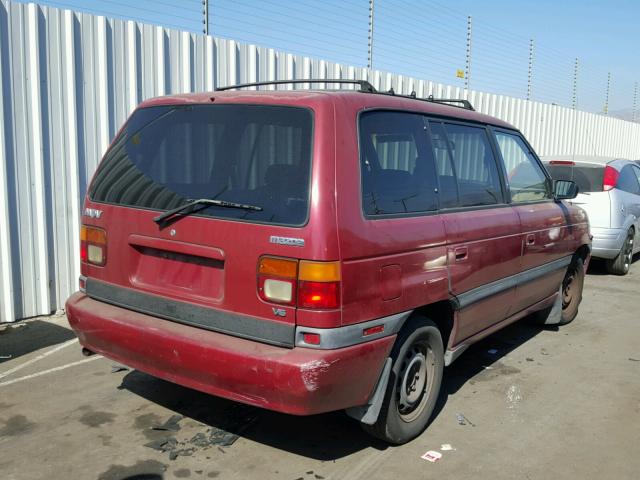 JM3LV5228T0801071 - 1996 MAZDA MPV WAGON RED photo 4