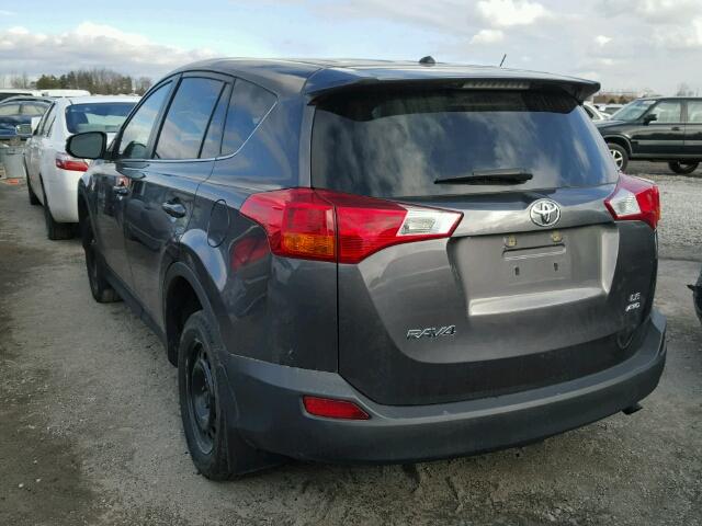 2T3BFREV6FW355288 - 2015 TOYOTA RAV4 LE GRAY photo 3