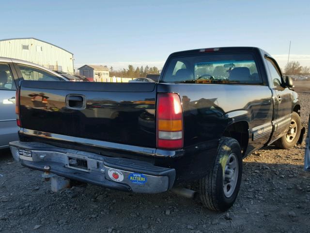 1GCEC14W81Z236216 - 2001 CHEVROLET SILVERADO BLACK photo 4