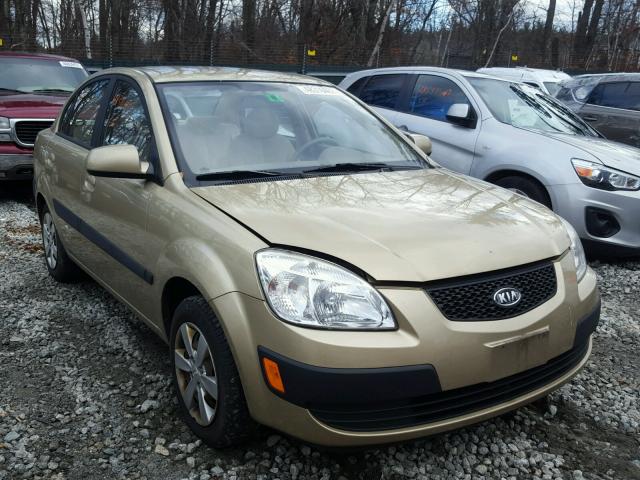 KNADE223196535254 - 2009 KIA RIO BASE GOLD photo 1