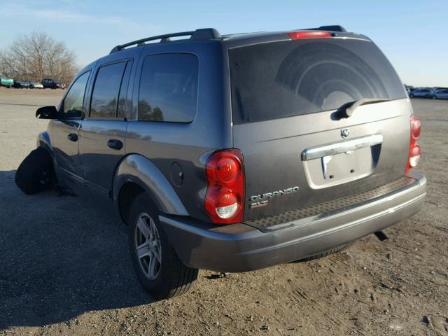 1D4HB48N24F126094 - 2004 DODGE DURANGO SL GRAY photo 3