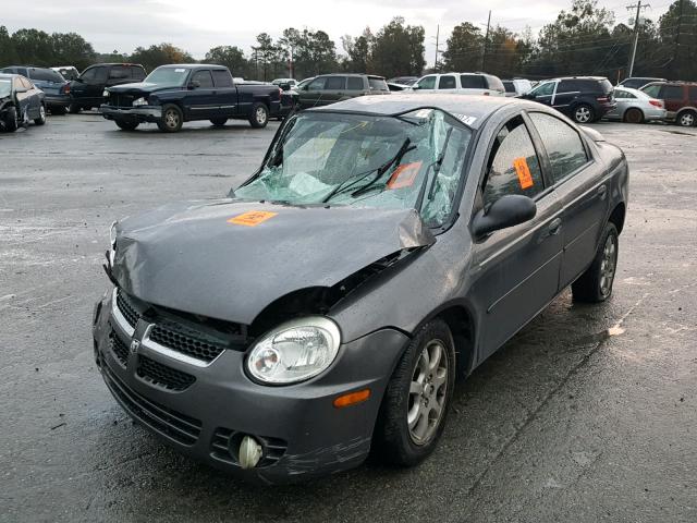 1B3ES56C84D540565 - 2004 DODGE NEON SXT CHARCOAL photo 2