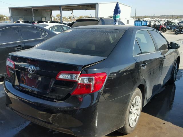 4T4BF1FK4ER361576 - 2014 TOYOTA CAMRY L BLACK photo 4