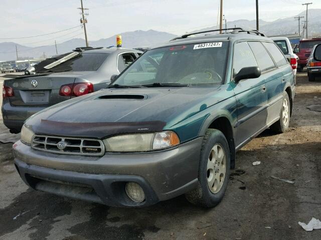 4S3BG6850X7600168 - 1999 SUBARU LEGACY OUT GREEN photo 2