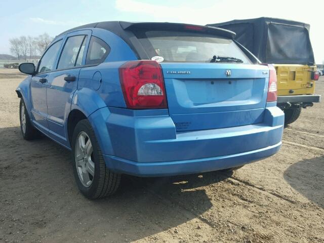 1B3HB48BX8D685169 - 2008 DODGE CALIBER SX BLUE photo 3