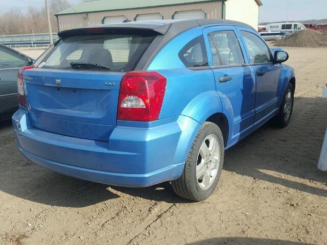 1B3HB48BX8D685169 - 2008 DODGE CALIBER SX BLUE photo 4