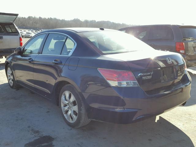 1HGCP26858A032502 - 2008 HONDA ACCORD EXL BLUE photo 3