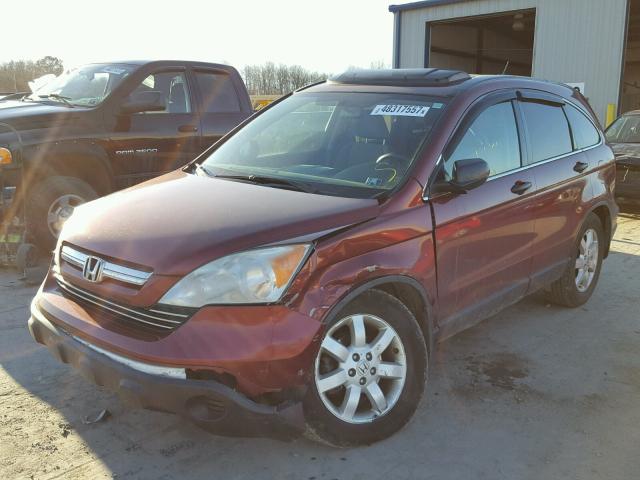 JHLRE485X8C056671 - 2008 HONDA CR-V EX MAROON photo 2