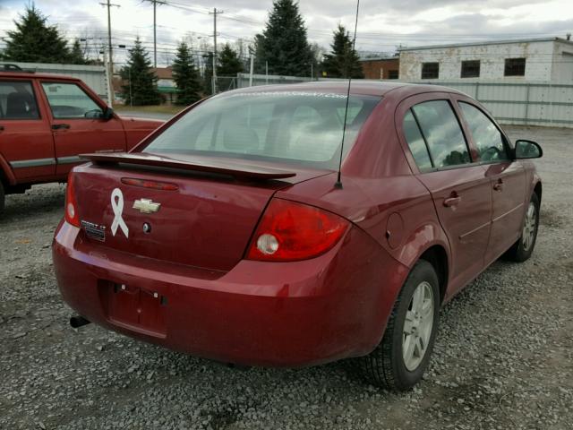 1G1AL58F377400789 - 2007 CHEVROLET COBALT LT BURGUNDY photo 4