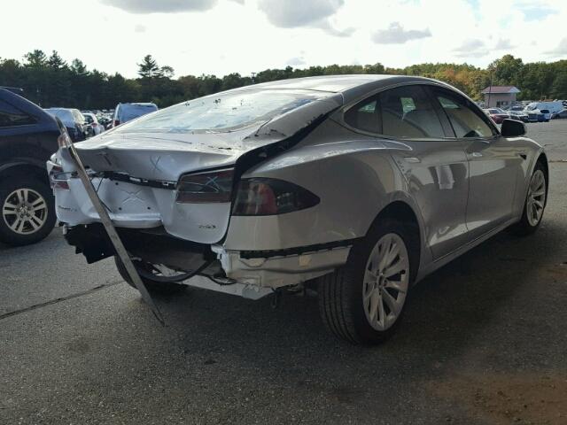 5YJSA1E20HF178882 - 2017 TESLA MODEL S SILVER photo 4