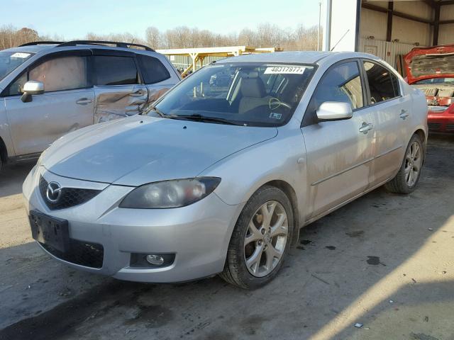 JM1BK32G481185576 - 2008 MAZDA 3 I SILVER photo 2