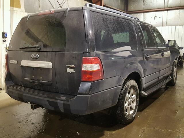 1FMFK16557LA83023 - 2007 FORD EXPEDITION BLACK photo 4