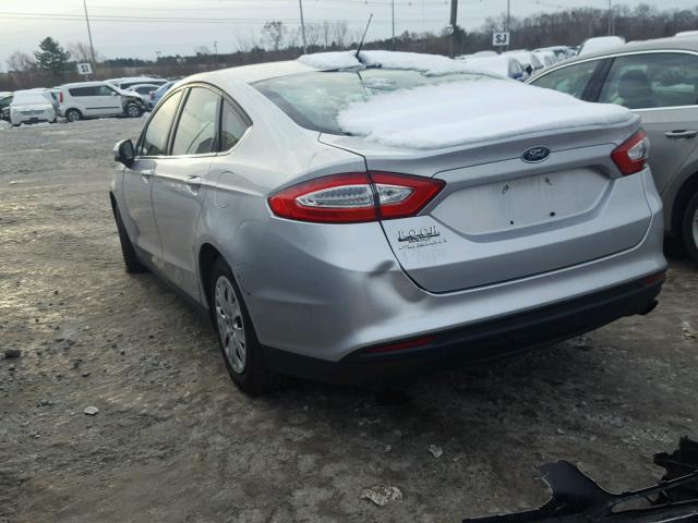 1FA6P0G70E5383110 - 2014 FORD FUSION S SILVER photo 3