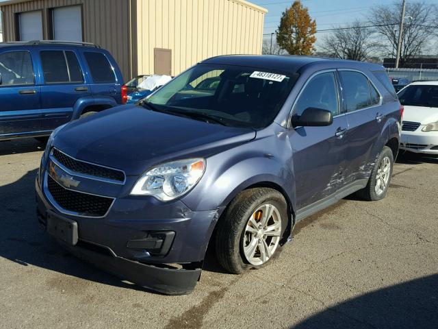 2GNALBEK5D6363139 - 2013 CHEVROLET EQUINOX LS BLUE photo 2