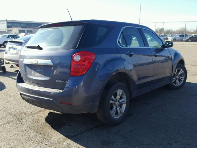 2GNALBEK5D6363139 - 2013 CHEVROLET EQUINOX LS BLUE photo 4