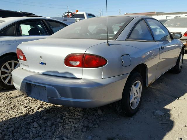 1G1JC124917200782 - 2001 CHEVROLET CAVALIER SILVER photo 4