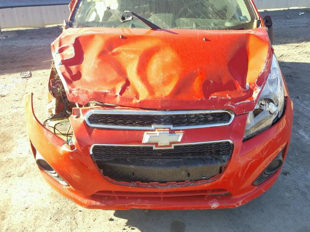 KL8CB6S97EC453438 - 2014 CHEVROLET SPARK LS RED photo 7