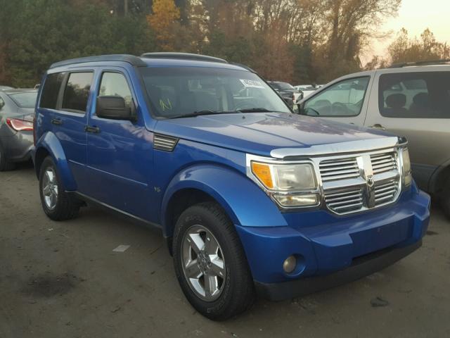 1D8GU58KX7W552037 - 2007 DODGE NITRO SLT BLUE photo 1