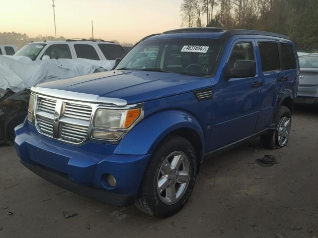 1D8GU58KX7W552037 - 2007 DODGE NITRO SLT BLUE photo 2