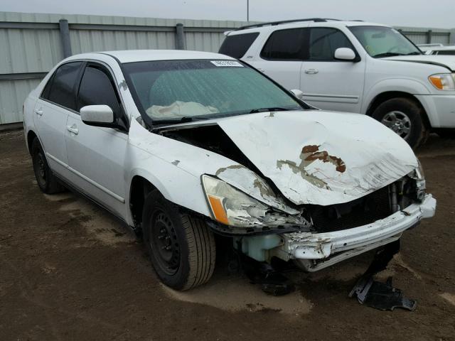 3HGCM56373G706707 - 2003 HONDA ACCORD LX WHITE photo 1